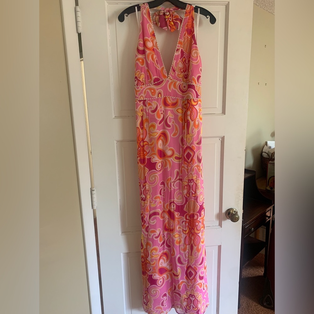 Lilly Pulitzer Chellis Halter Formal Dress 8